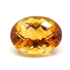 CITRINO AMARELO AA NATURAL OVAL 17.35CT